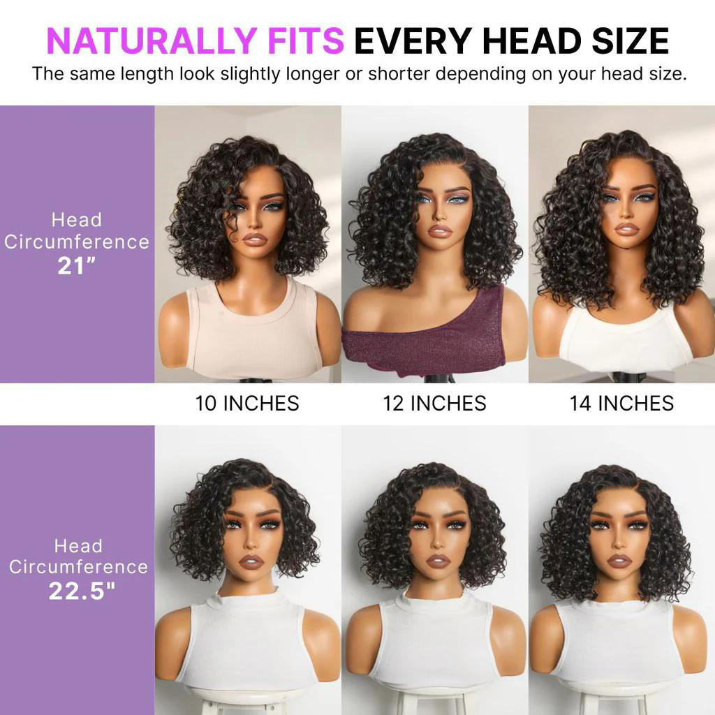 Ready-to-Wear Glueless Curly Bob Wig